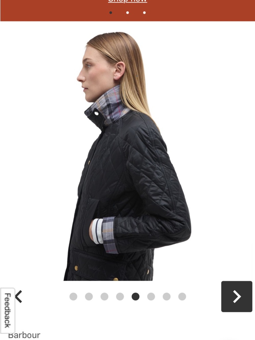 Barbour Summer Beadnell Quilt Jacket sz 8 - Picture 6 of 7